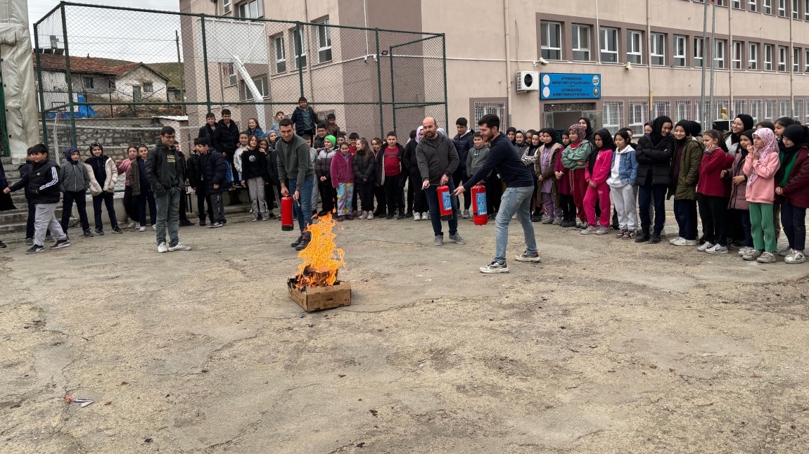 Yangın tatbikatı gerçekleştirildi